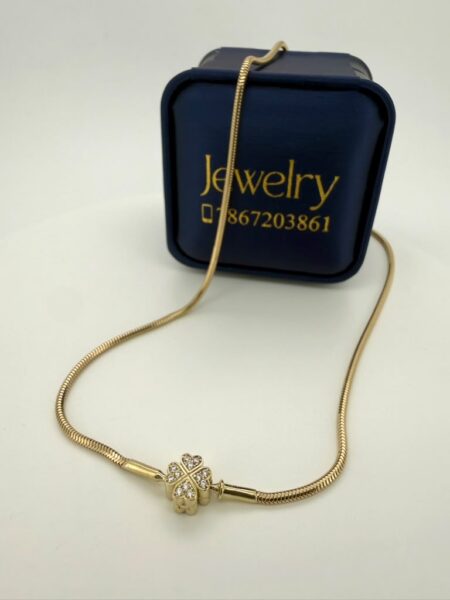 chain /choker pando 10k zirc W size16/2mm 8.gr