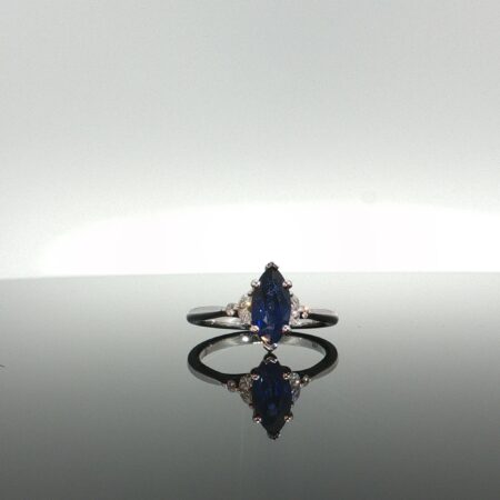 Ring diaman/sapp Ring diaman/sapp 14k diaman/sapp size 7 3.3gr