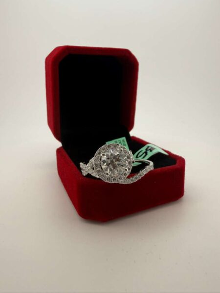Diamond Ring Bridal Lady 14k Lab. Diamons Size size 7 Weight 3.778ctw (2.5ct)