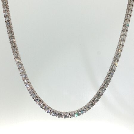 chain /diam tennis 14k Lab. Diamons size16/3.5mm 18.gr