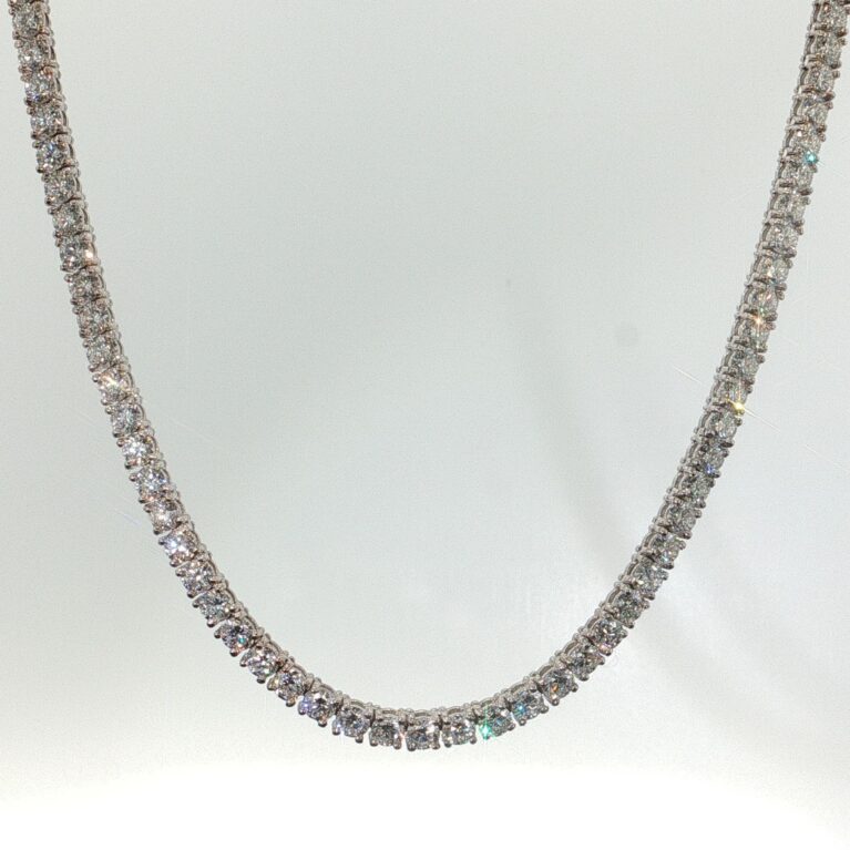 chain /diam tennis 14k Lab. Diamons size18/3.3mm 23.35gr