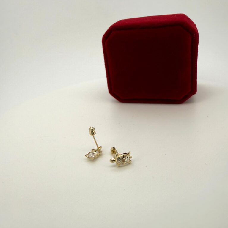 Earring Bumblebees 14k zirc W Weight 0.55gr