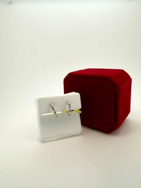 Earring/Diamond hoops 10k diam Weight 0.06ctw
