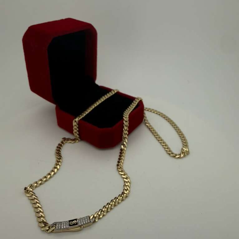 Chain Monaco 10k Size 16/5mm Weight 9.4gr