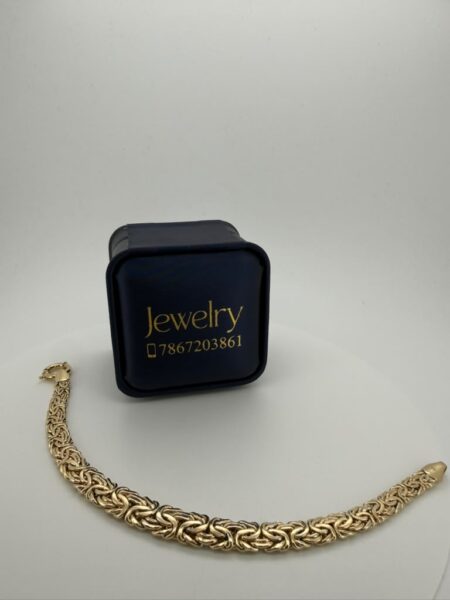 Bracelet Byzantine style 10k Size 7.5/8.8mm Weight 8.3gr