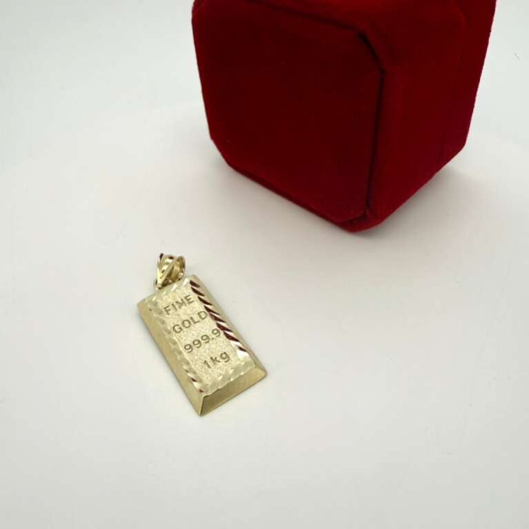 pendant 100-unit banknote 10k Size 1.5'' Weight 2.25gr