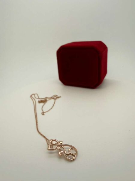 Chain + Diamond 10k Size 18/1mm Weight 0.05ctw