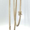 Chain semi-solid cuban style 14k Size 20/3.7mm Weight 9.7gr