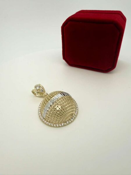 Pendant The World Dismine 10k Weight 6.4gr