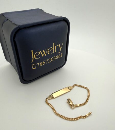 bracelet Bracelet with plate 10k Size Weight 2.5gr