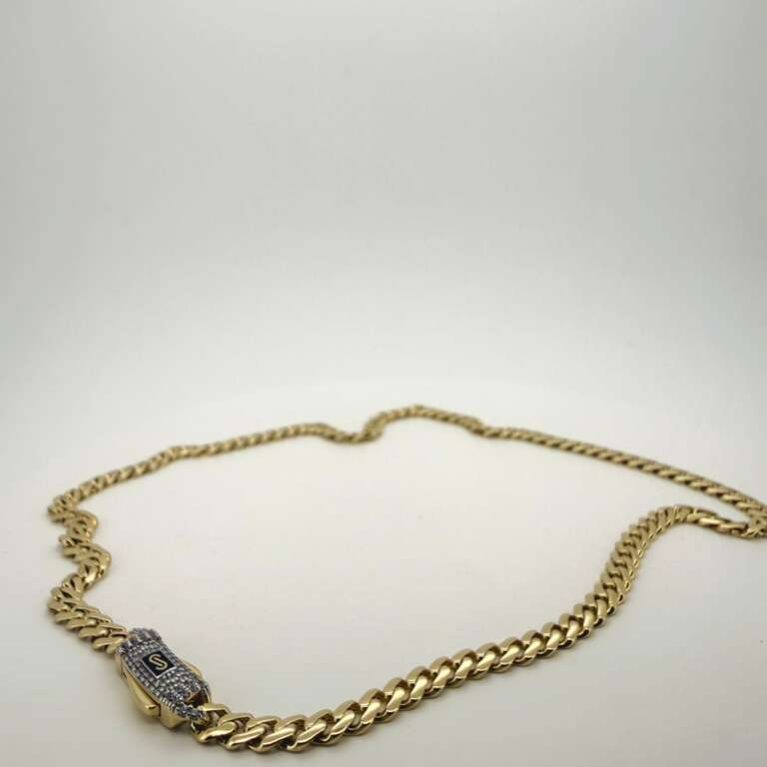 Chain Monaco 10k Size 18/5mm Weight 11.gr