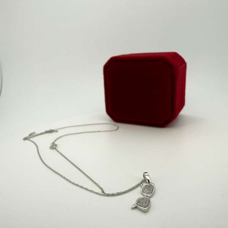 Chain + Diamond 10k Size 18/1mm Weight 0.13ctw