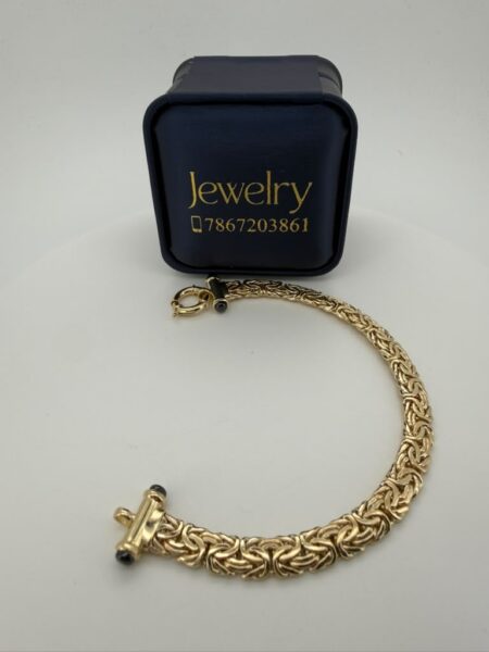 bracelet Byzantine style 10k Size Weight 9.5gr
